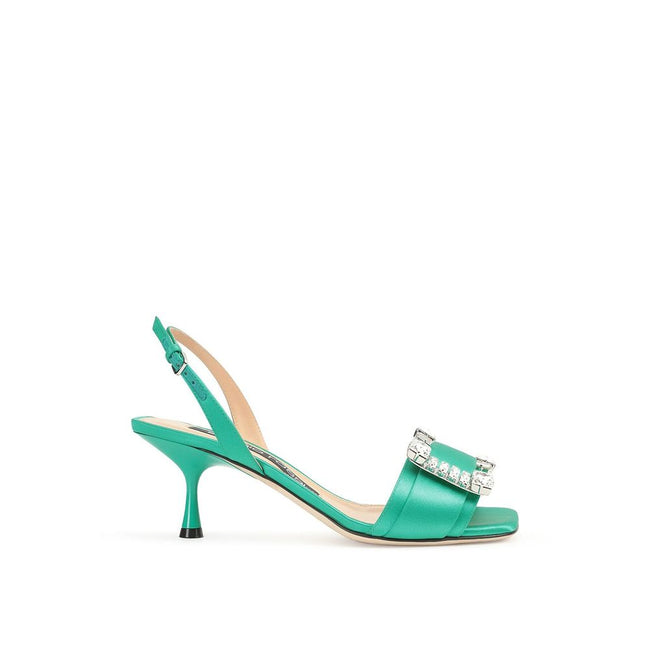 Sergio Rossi SR Twenty 060 Satin Sandals Sergio Rossi