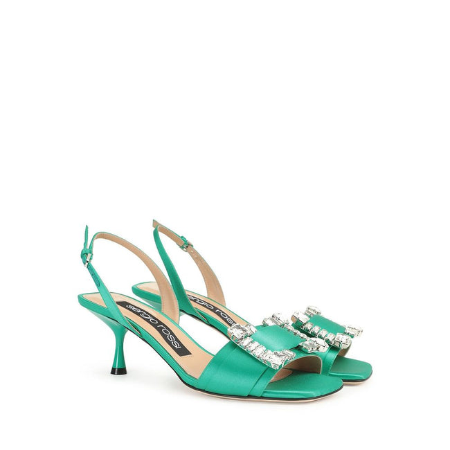 Sergio Rossi SR Twenty 060 Satin Sandals Sergio Rossi