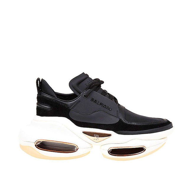 Balmain Leather And Fabric Sneakers Balmain