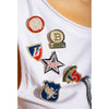 Balmain Printed Cotton Cropped T-Shirt Balmain