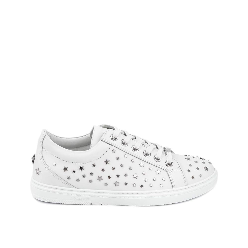 Jimmy Choo Cash Star Leather Sneakers Jimmy Choo