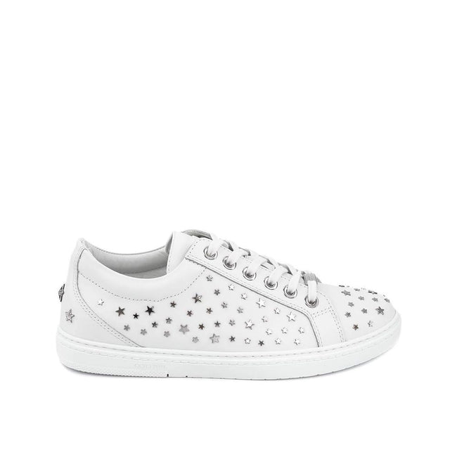 Jimmy Choo Cash Star Leather Sneakers Jimmy Choo