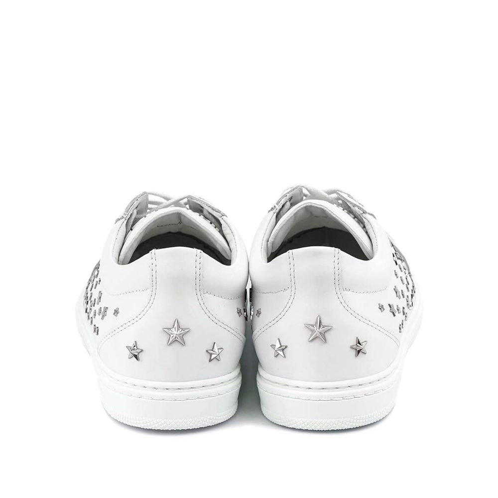 Jimmy Choo Cash Star Leather Sneakers Jimmy Choo