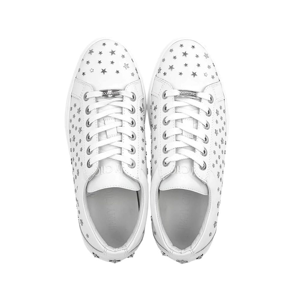 Jimmy Choo Cash Star Leather Sneakers Jimmy Choo