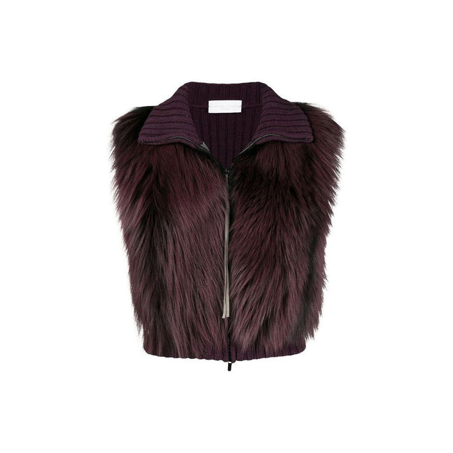 Fabiana Filippi Fox Fur Knitted Vest Jacket Fabiana Filippi