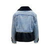 FORTE DEI MARMI COUTURE Fur Lining Denim Jacket FORTE DEI MARMI COUTURE