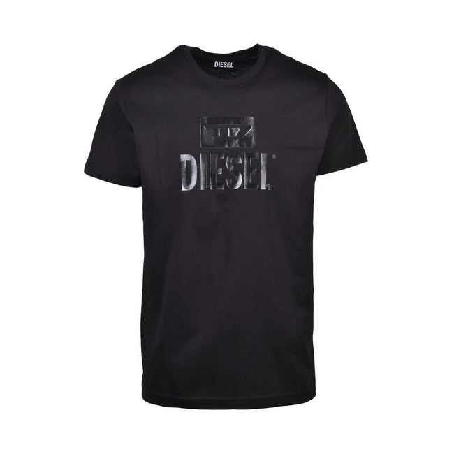 Diesel Black Cotton T-Shirt Diesel