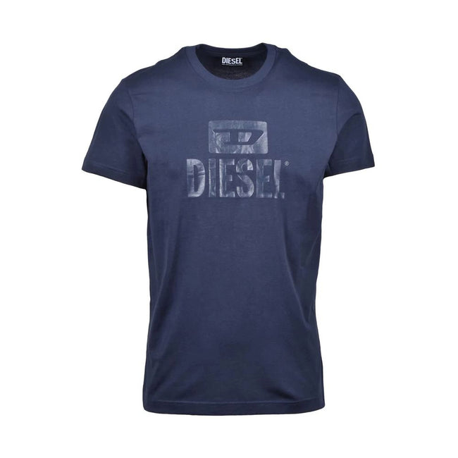 Diesel Blue Cotton T-Shirt Diesel