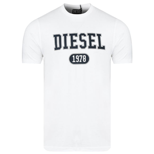 Diesel White Cotton T-Shirt Diesel
