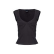 PINKO Black Viscose Women Top PINKO