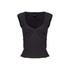 PINKO Black Viscose Women Top PINKO
