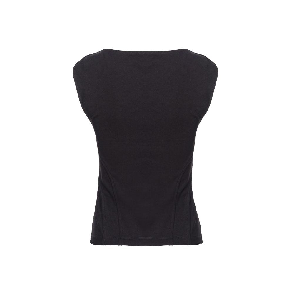 PINKO Black Viscose Women Top PINKO
