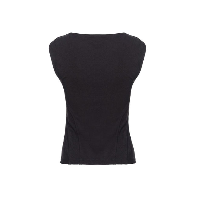 PINKO Black Viscose Women Top PINKO