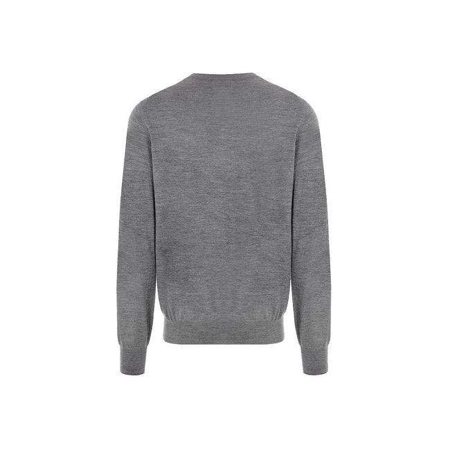 Brunello Cucinelli Gray Cashmere Men Sweater Brunello Cucinelli