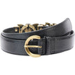 PINKO Black Calfskin Belt PINKO