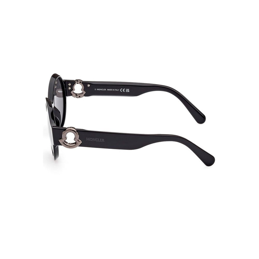 Moncler Black Pantografato Women Sunglasses Moncler