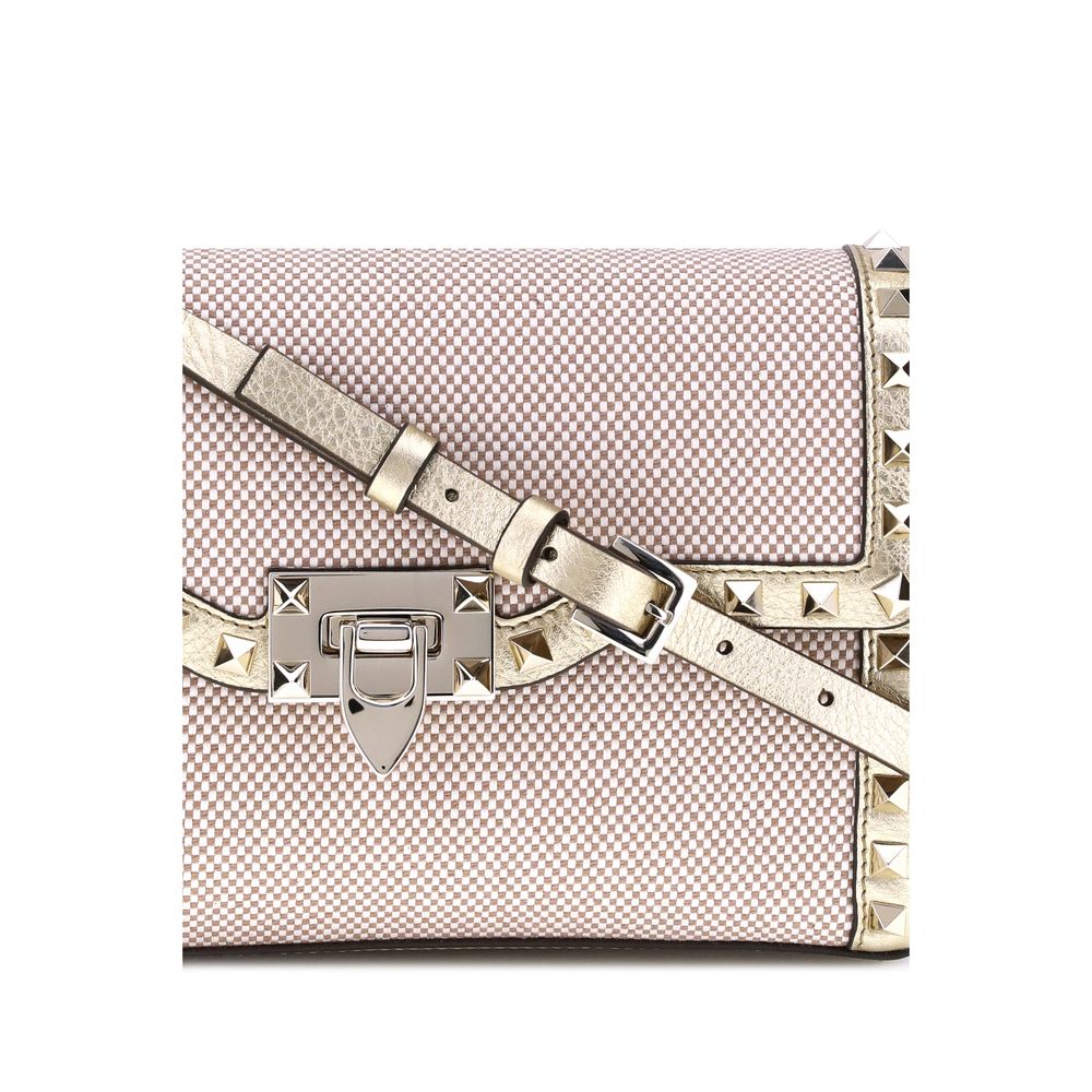 Valentino Garavani Small canvas Rockstud Shoulder Bag Valentino Garavani