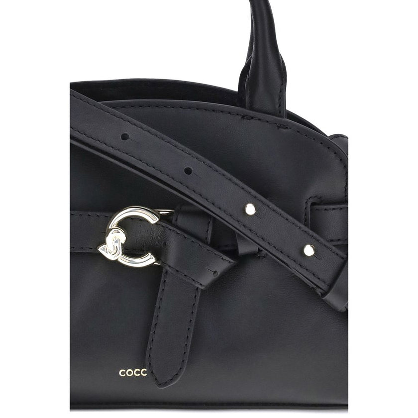 Coccinelle Black Calf Leather Bos Taurus Handbag Coccinelle
