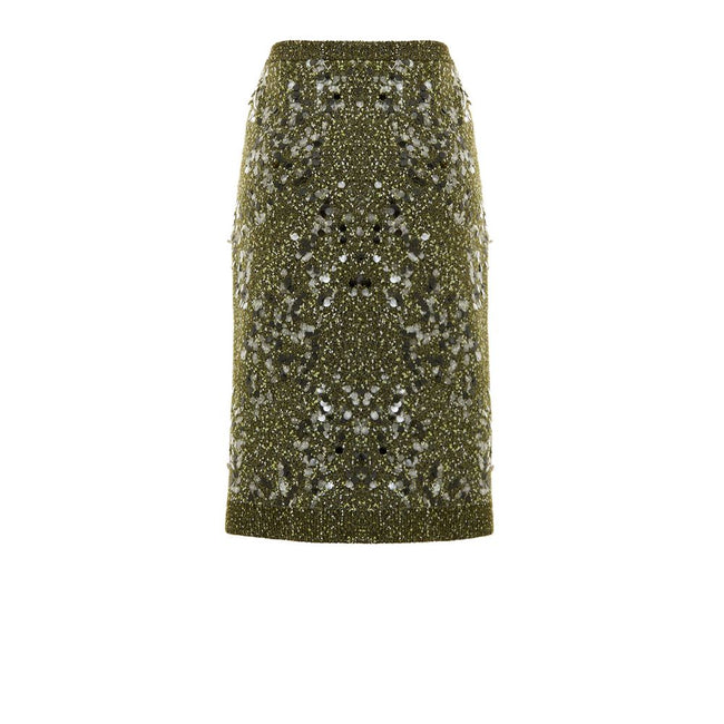 Gucci Green Viscose Skirt Gucci