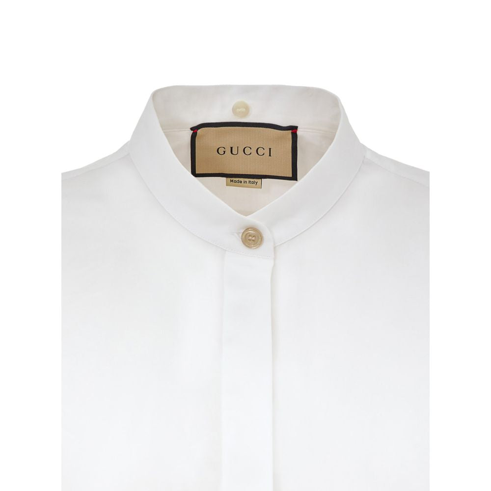 Gucci White Cotton Shirt Gucci