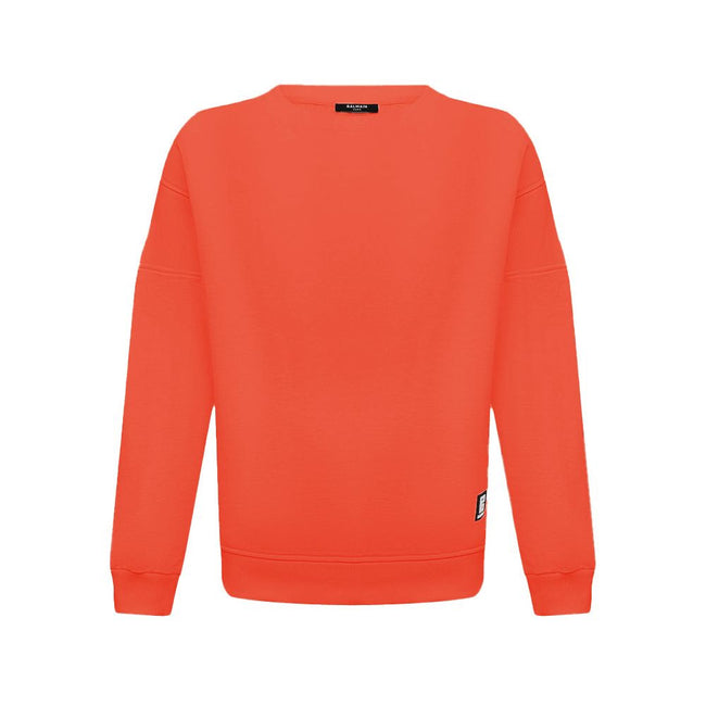 Balmain Orange Cotton Men Sweater Balmain