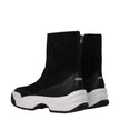 Kenzo Black Leather Ankle Boots Kenzo