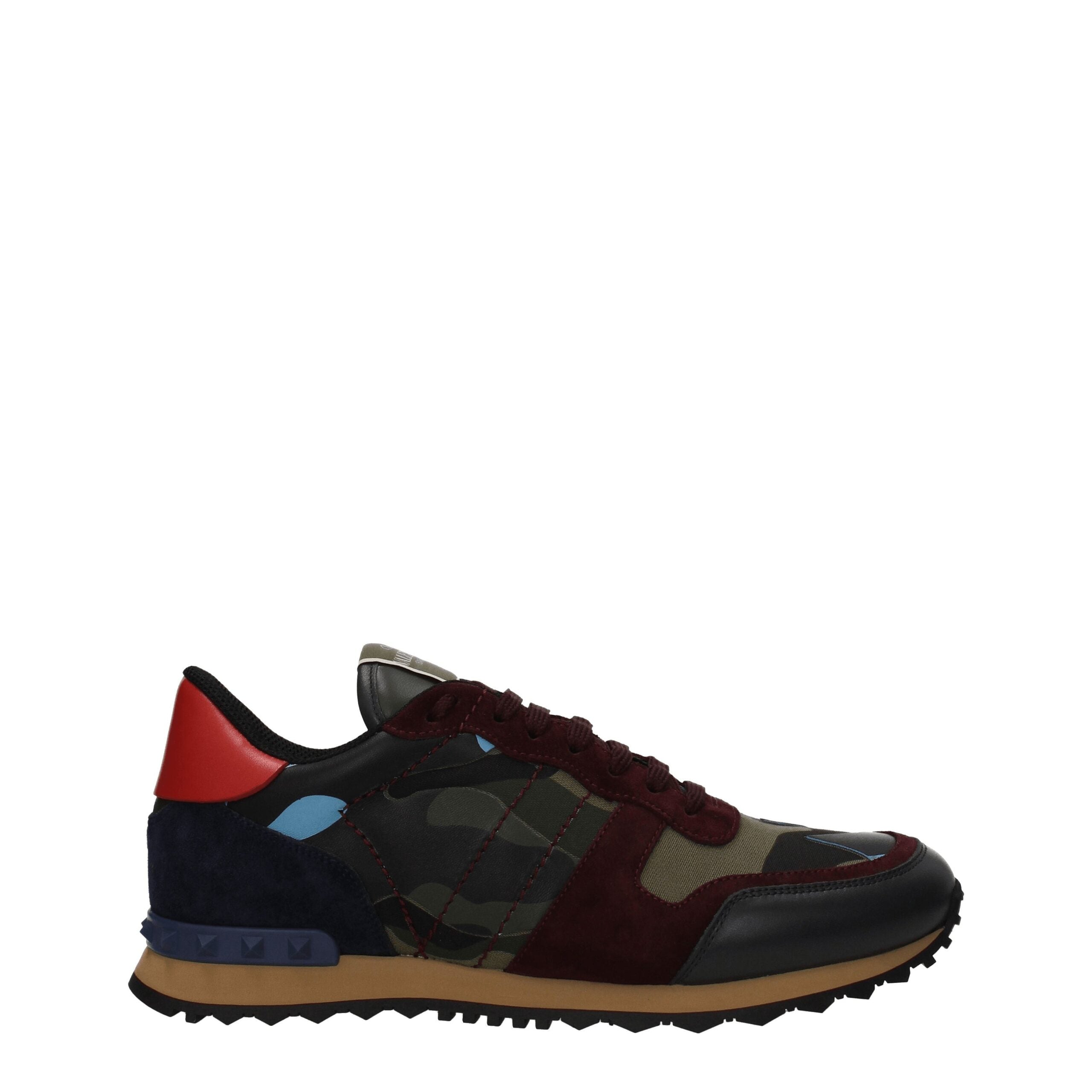 Valentino Garavani Green Leather Athletic Sneakers Valentino Garavani