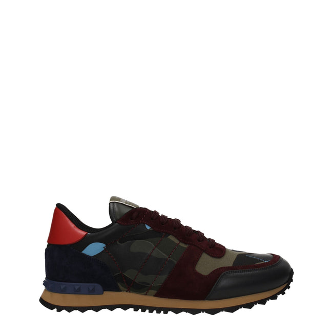 Valentino Garavani Green Leather Athletic Sneakers Valentino Garavani