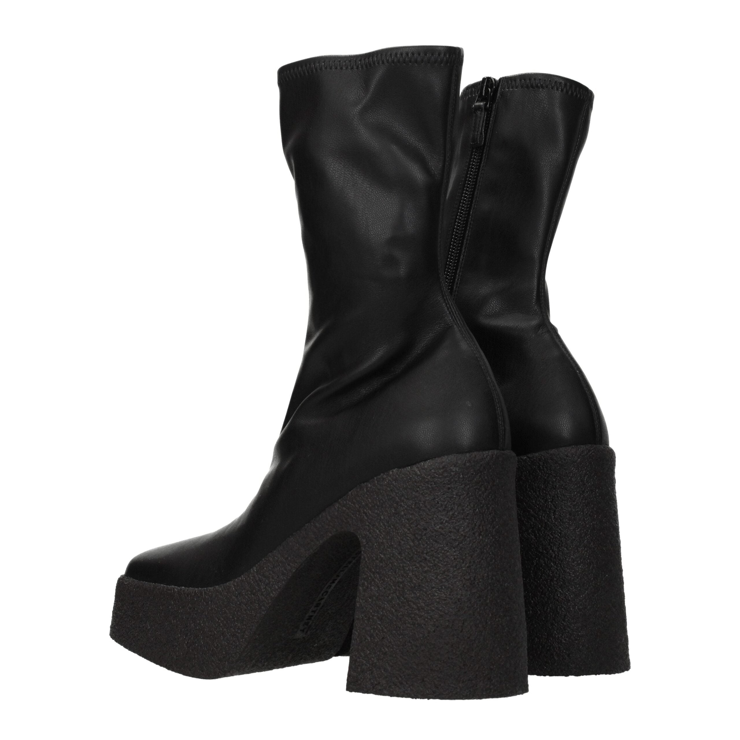 Stella McCartney Black Leather Ankle Boots Stella McCartney