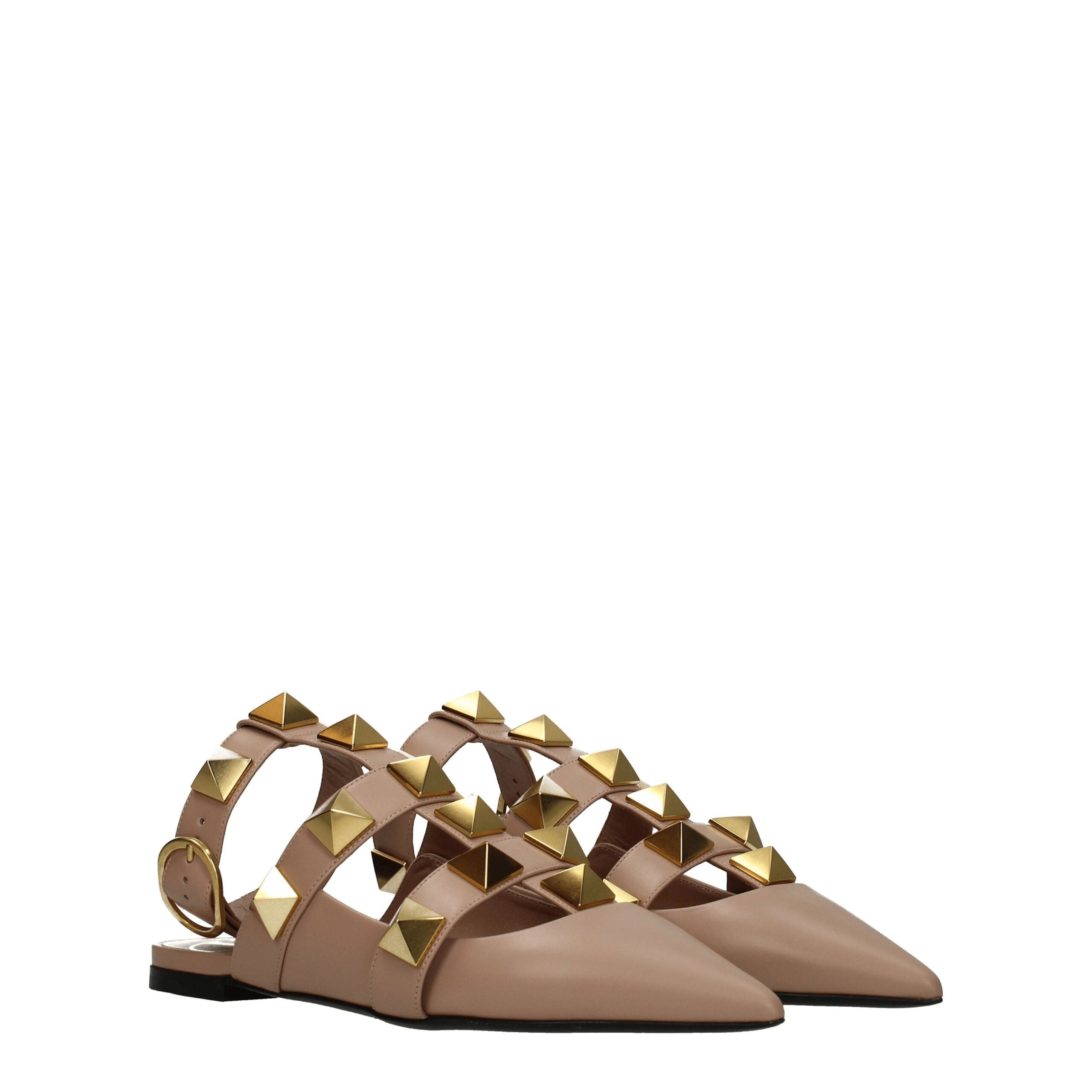 Valentino Garavani Pink Leather Sandals Valentino Garavani