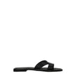 Kenzo Black Leather Slippers Sandals Kenzo