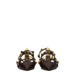 Valentino Garavani Brown Leather Sandals Valentino Garavani