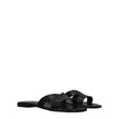 Kenzo Black Leather Slippers Sandals Kenzo