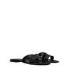 Kenzo Black Leather Slippers Sandals Kenzo