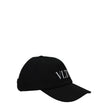Valentino Garavani Black Cotton Caps (Baseball Hat) Valentino Garavani