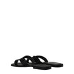 Kenzo Black Leather Slippers Sandals Kenzo