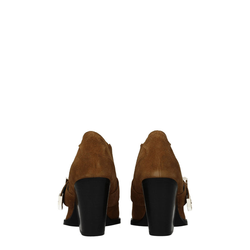 Versace Jeans Brown Leather Ankle Boots Versace Jeans