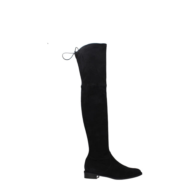 Stuart Weitzman Black Leather Over The Knee Stuart Weitzman