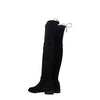 Stuart Weitzman Black Leather Over The Knee Stuart Weitzman