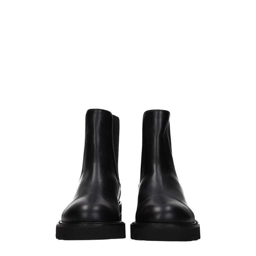 Stuart Weitzman Black Leather Ankle Boots Stuart Weitzman