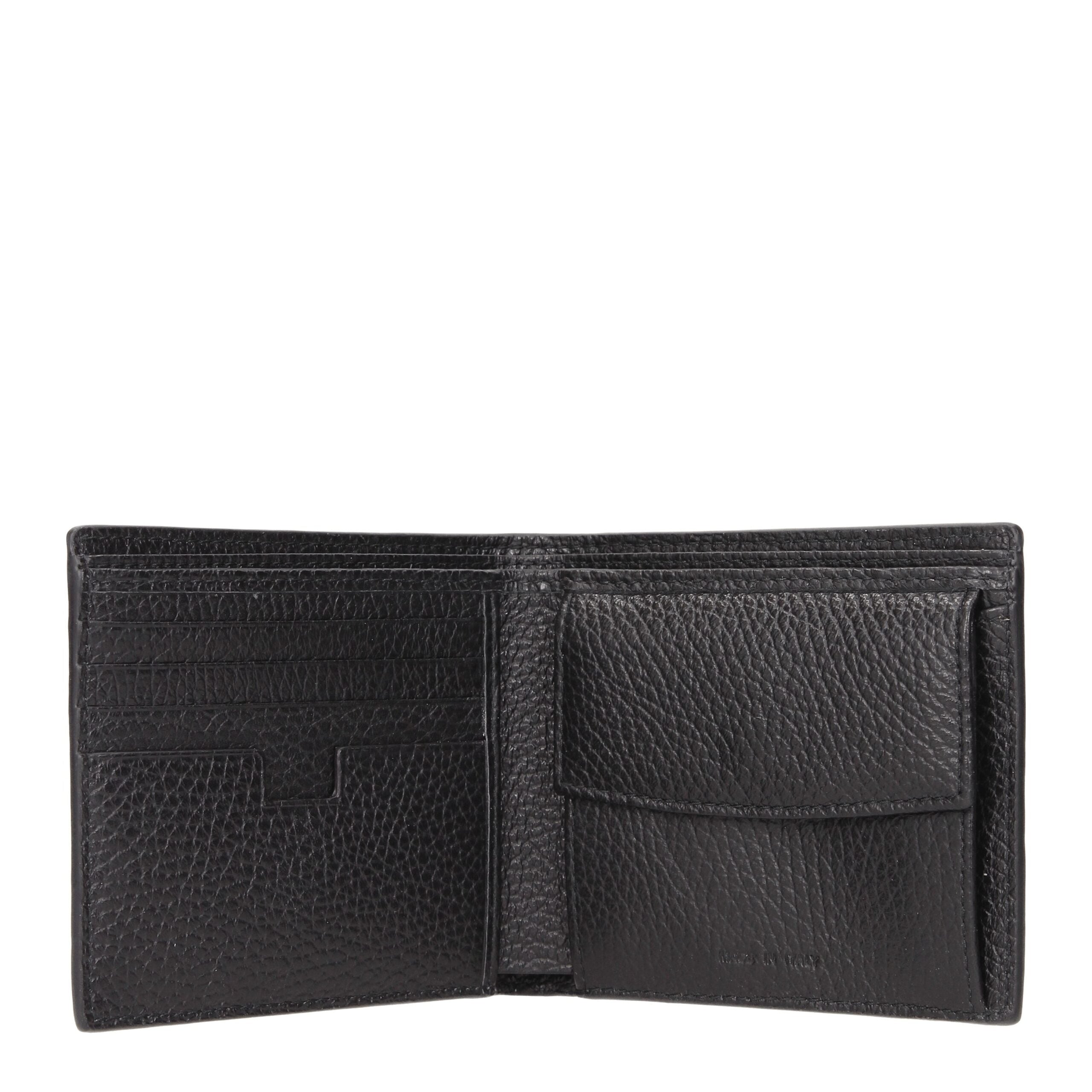 Testoni Black Leather Wallets Testoni