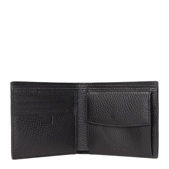 Testoni Black Leather Wallets Testoni
