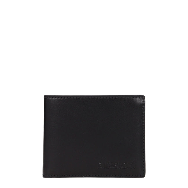 Testoni Black Leather Wallets Testoni