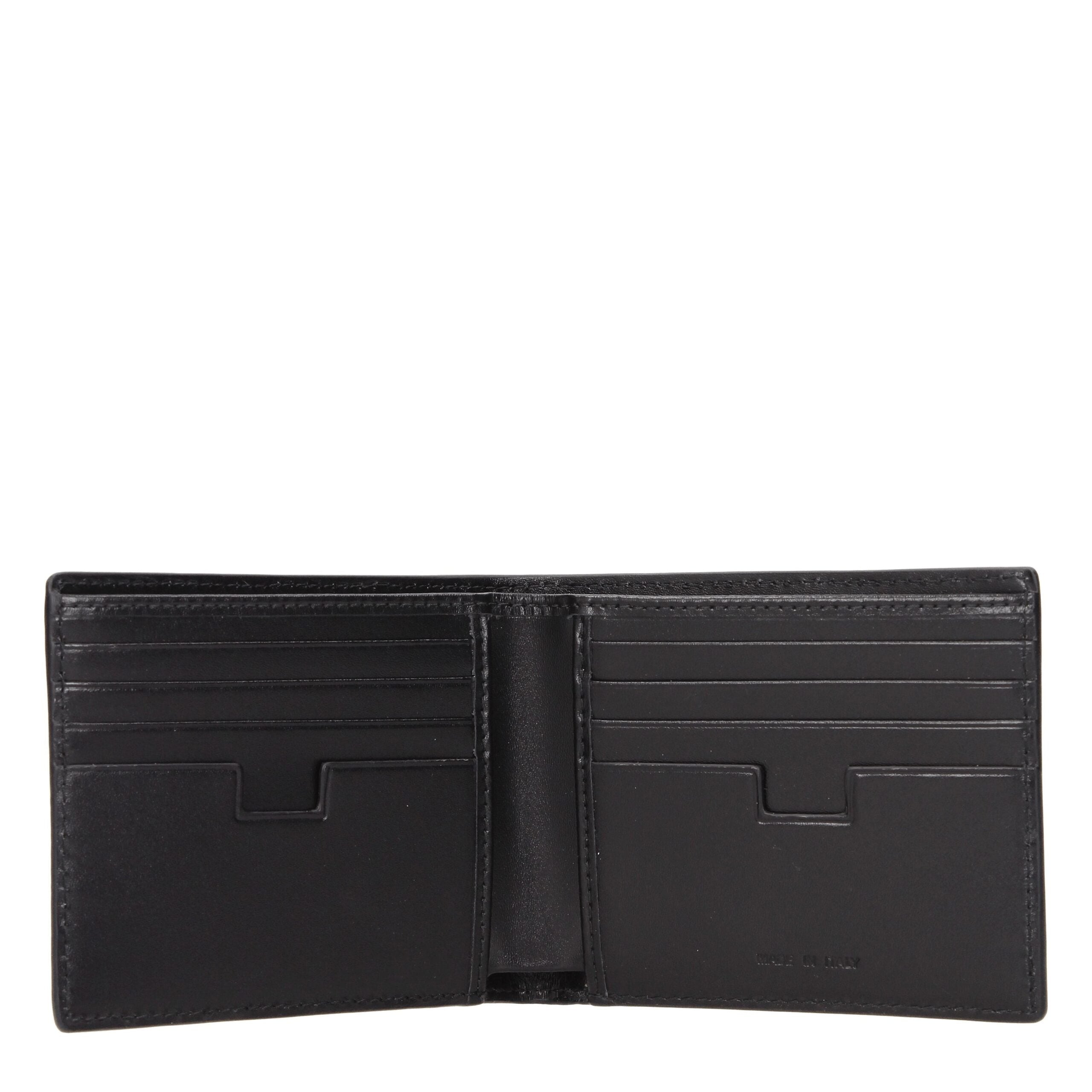 Testoni Black Leather Wallets Testoni