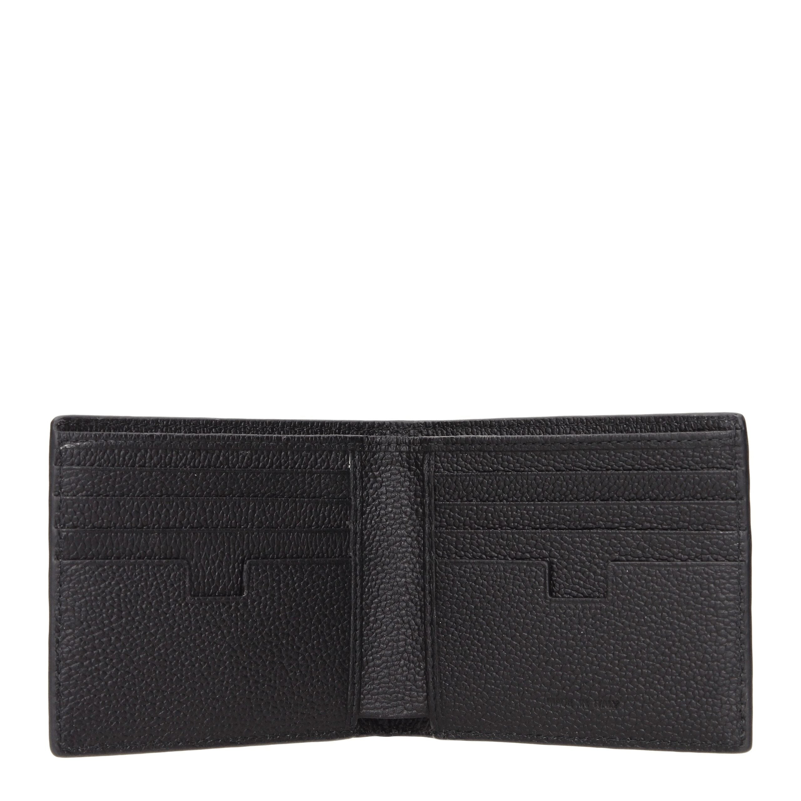 Testoni Black Leather Wallets Testoni
