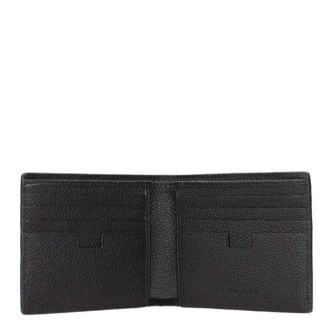 Testoni Black Leather Wallets Testoni