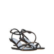 Fendi Multicolor Leather Flat Sandals Fendi