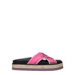 Kenzo Pink Fabric Slippers Sandals Kenzo