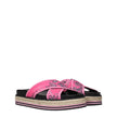 Kenzo Pink Fabric Slippers Sandals Kenzo