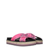 Kenzo Pink Fabric Slippers Sandals Kenzo